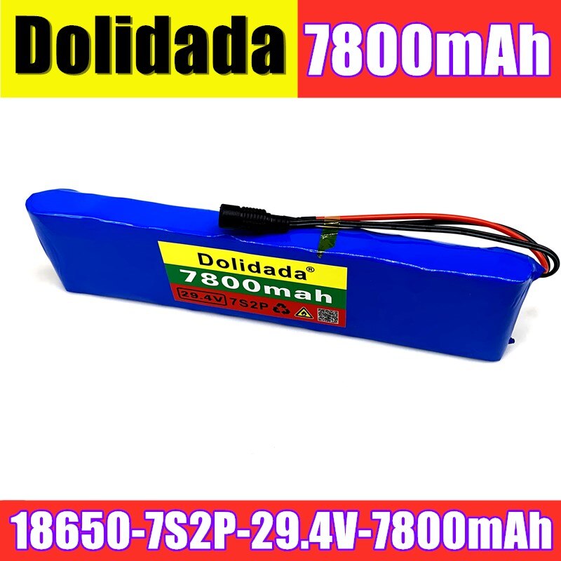 18650- 24V 7.8Ah 7S2P 18650 Battery li-ion battery 7800mah 29.4v electric bicycle moped /electric not include the charger
