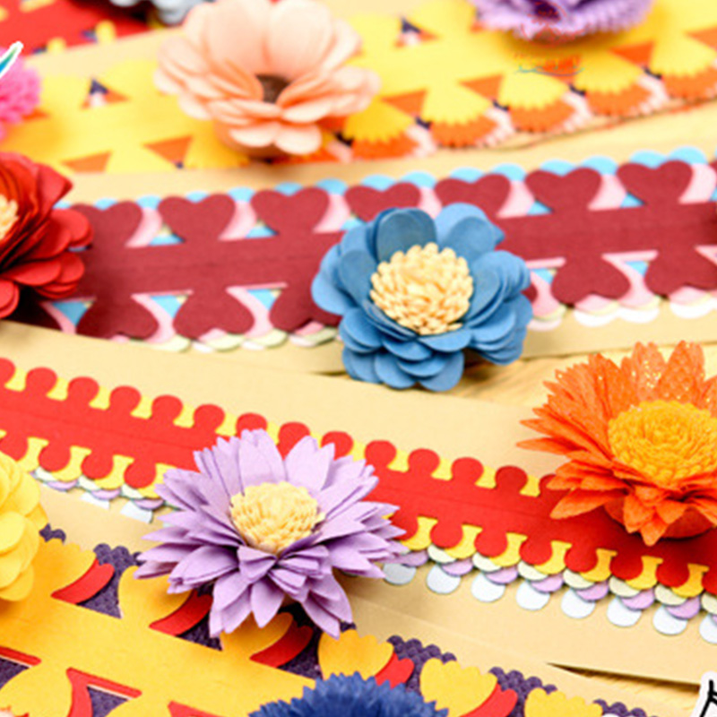 20 striber blomster quilling papirstrimler farverige origami diy papir hånd håndværk diy scrapbøger håndlavet dekoration