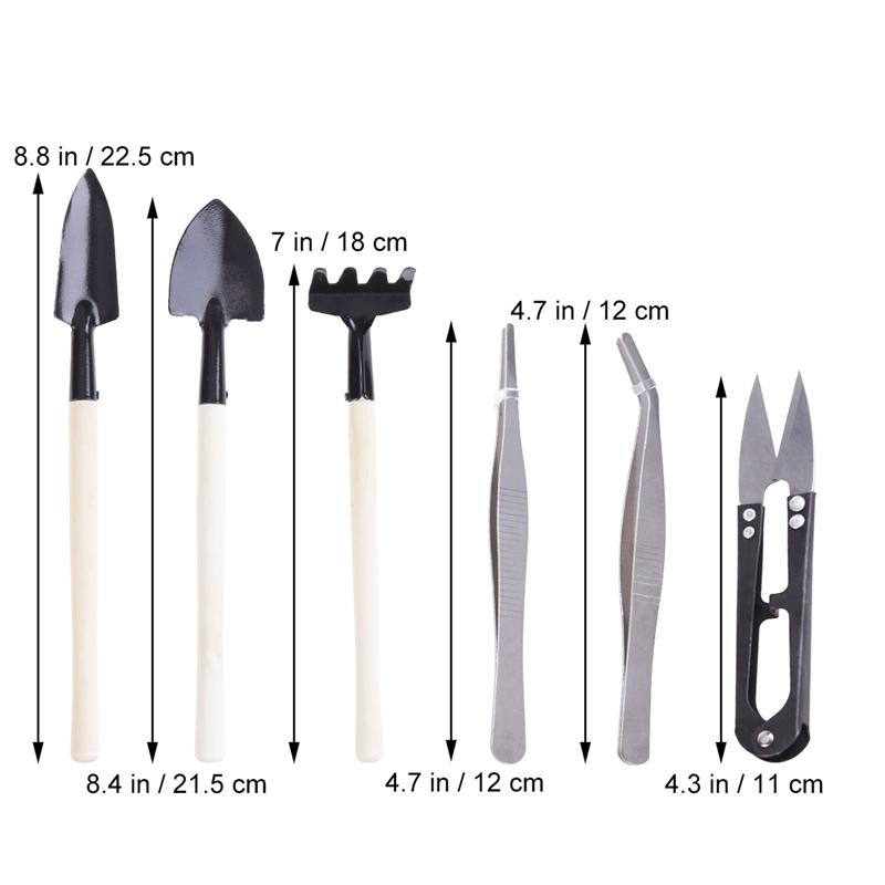 Bestoyard 8 st bonsai set kit trädgård verktyg knopp och blad trimmer set mini trädgård handverktyg