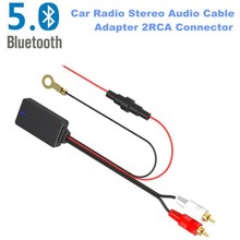 Black Bluetooth Adapter Cable Car Audio Auto Connector Music Radio SUV