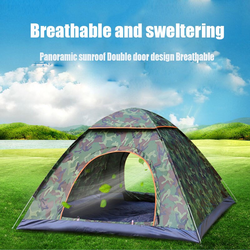 Outdoor Automatic Camping Tent Folding Fast Open Travel Beach Camp Garden Sun Shade Tent MVI-ing