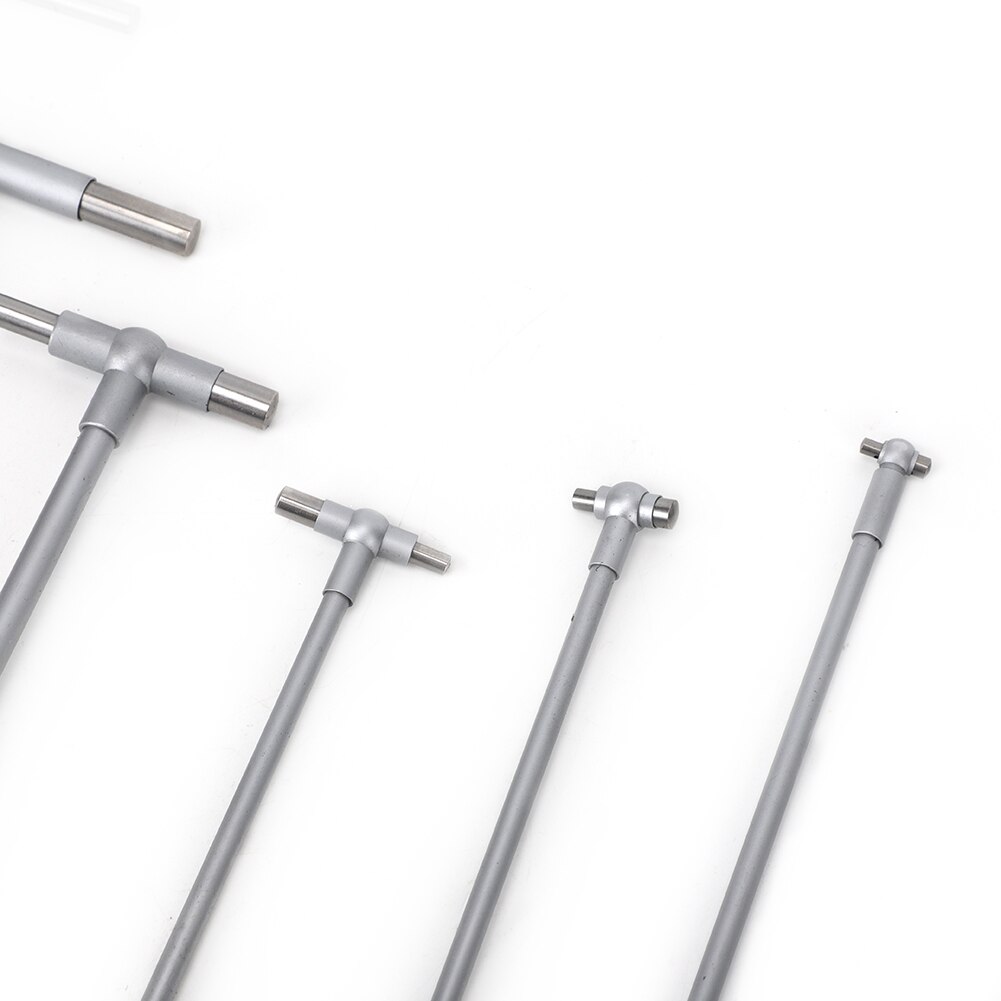 6Pcs T-Bore Hole Gauge Self Centering Telescoping Gauge Set with Extended Handle Tool for Inner Diameter Measurement 8-150mm