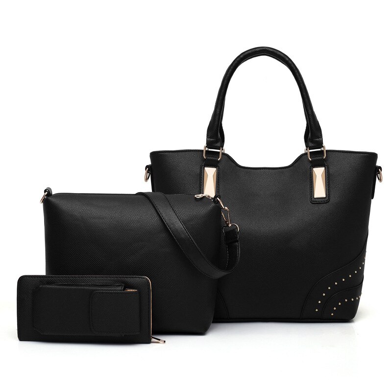 Bolso de mano para mujer, bandolera a la: Negro