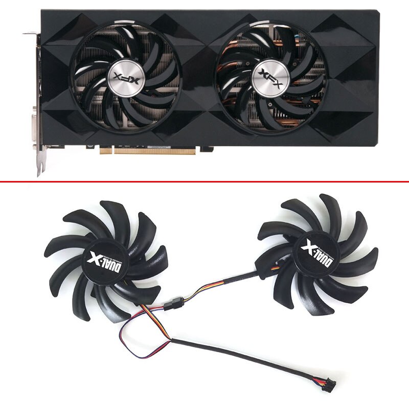 85Mm FD7010H12S FDC10H12S9-C 4Pin Gpu R9 390 Fan Voor Vervangen Xfx R9 390/X R9 280 270 Platina edition Oc Videokaart Fan