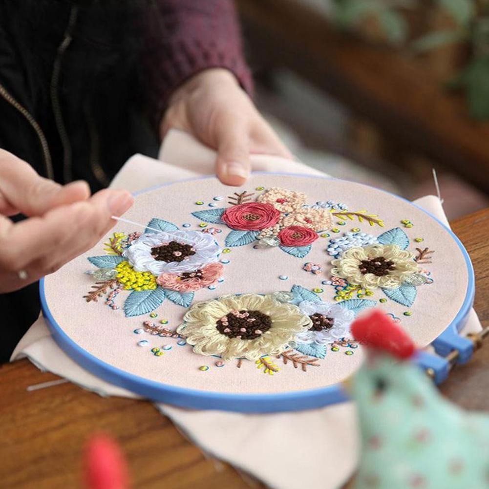 100 Colors Embroidery Thread Cross Stitch Floss Kit Crafts Cotton Sewing Rainbow Skein DIY Threads Embroidery Y8V6