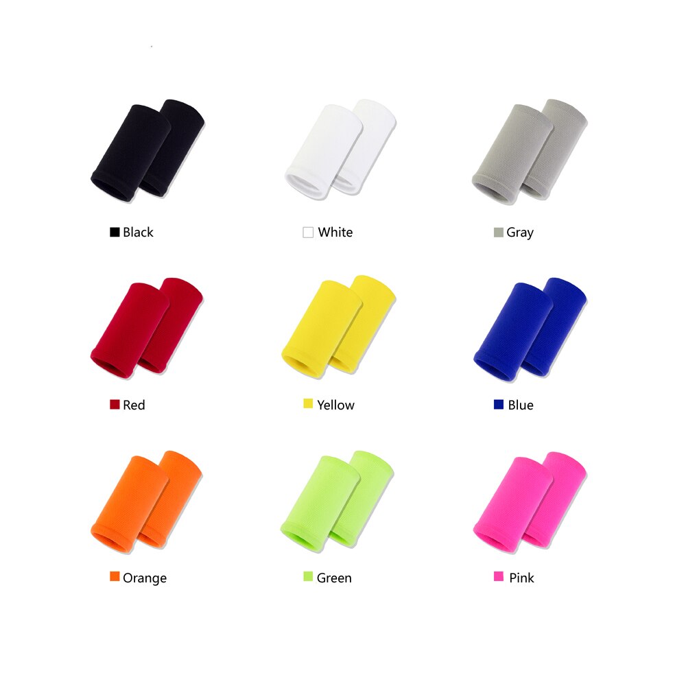 Håndleds svedbånd  in 9 forskellige farver, lavet af højelastisk meterial behagelig trykbeskyttelse, atletiske armbåndsarmbånd