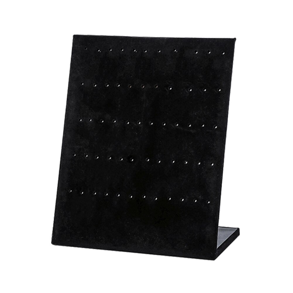 Composite Board Earring Organiser Display Hanger Velvet Home Desktop Studs Holder Dressing Table Ring Jewellery Necklace Stand: 1