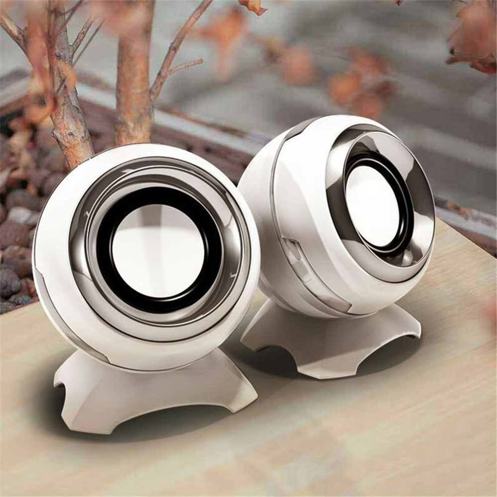 Bedrade Boekenplank Computer Speakers Bodem Diafragma Bas Hoorns Voor Laptop Desktop 6W Krachtige Luidspreker Usb Aux Audio Versterker