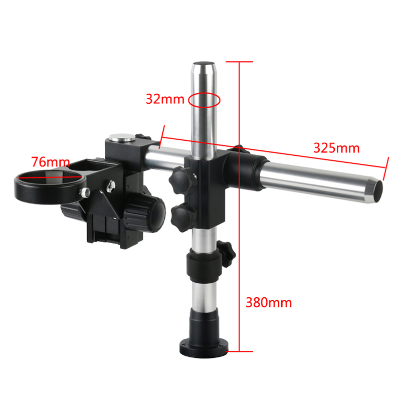 Desktop Table Stereo Microscope Adjustable Stand Microscope Bracket 76mm Ring Holder For Binocular Trinocular Microscope