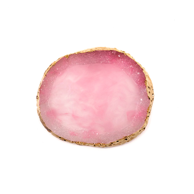 1pcs Paint Palette Resin Agate Stone Nail Art Color Gel Polish Pallet Nail Display Board Showing Shelf Manicure Tool: DARK GRAY