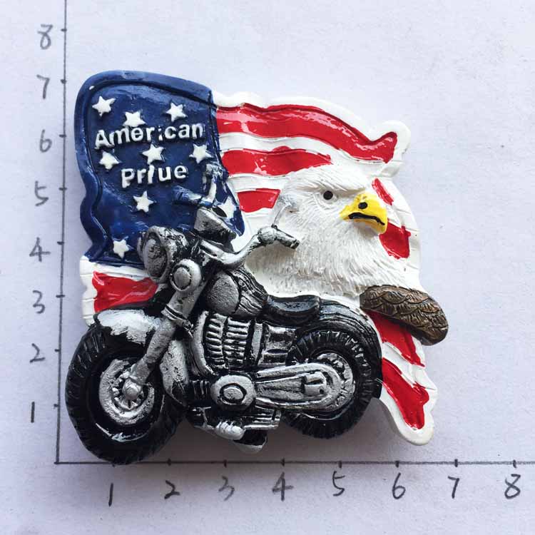 USA Texas Highway 66 Tourist Souvenir Fridge Magnets Decoration Articles Handicraft Magnetic Refrigerator Stickers Collection: AUS21080007