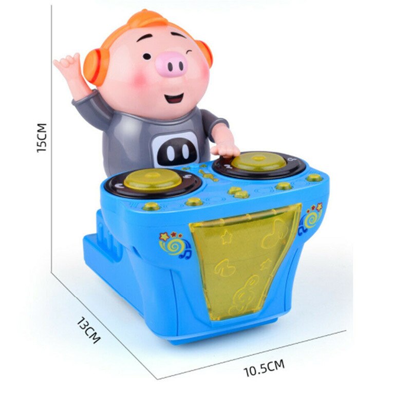 Børn musik legetøj elektrisk dj gris underholdende musik gris til børn
