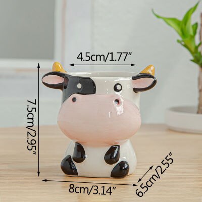 Home Decor Cartoon Flower Pot Simplicity Cute Cartoon Succulent Flower Pot Home Gardening Succulent Potted Plants Pots: 3