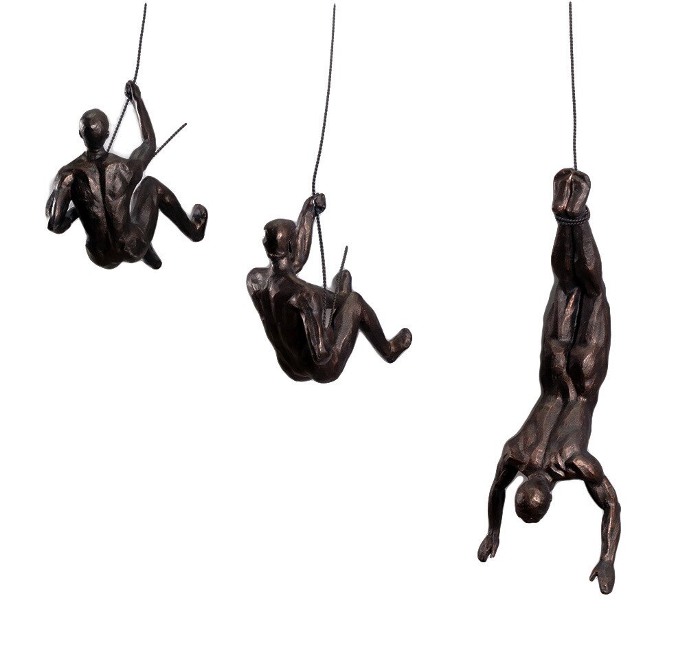 Aqumotic hængende klatre figurer bjergbestigning udendørs sport soveværelse indretning undersøgelse dekoration 3d muskel mand reb ornament giver