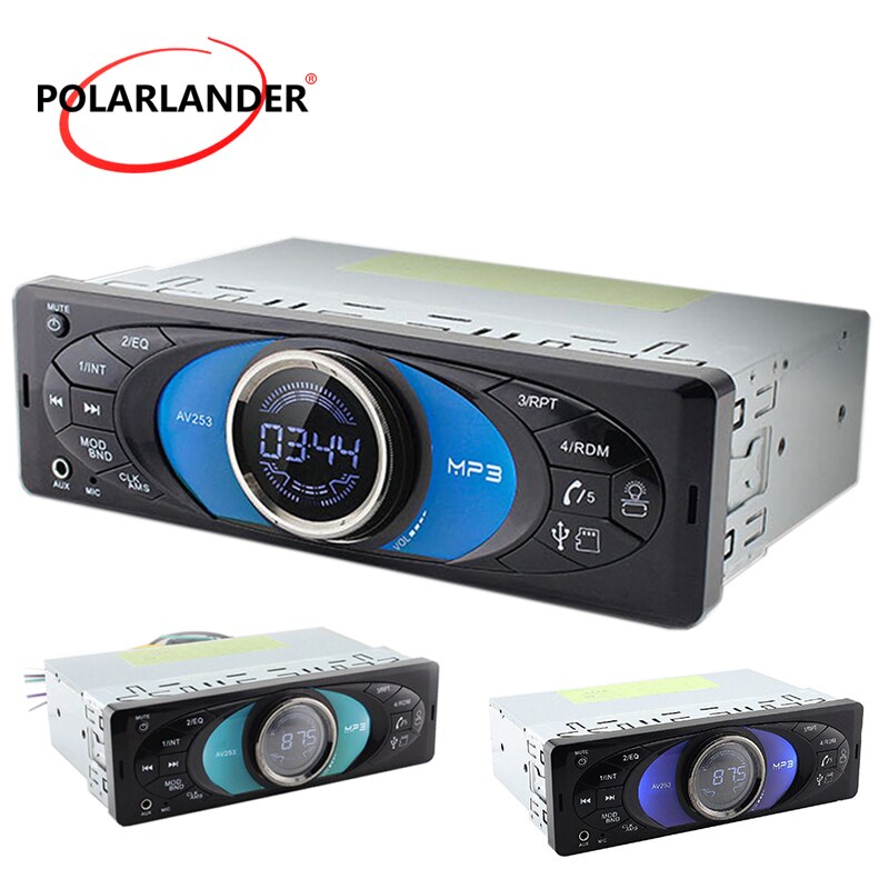 Ondersteuning Bluetooth Bluetooth auto 1 Din MP3 Handsfree Bellen Multimedia USB TF AUX FM autoradio Muziekspeler Autoradio