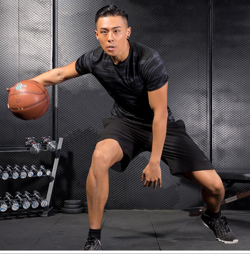 Män sport löpar t-shirt kamouflage sportkläder kortärmad fitness gym tröja snabbtorkande basket träning t-shirt