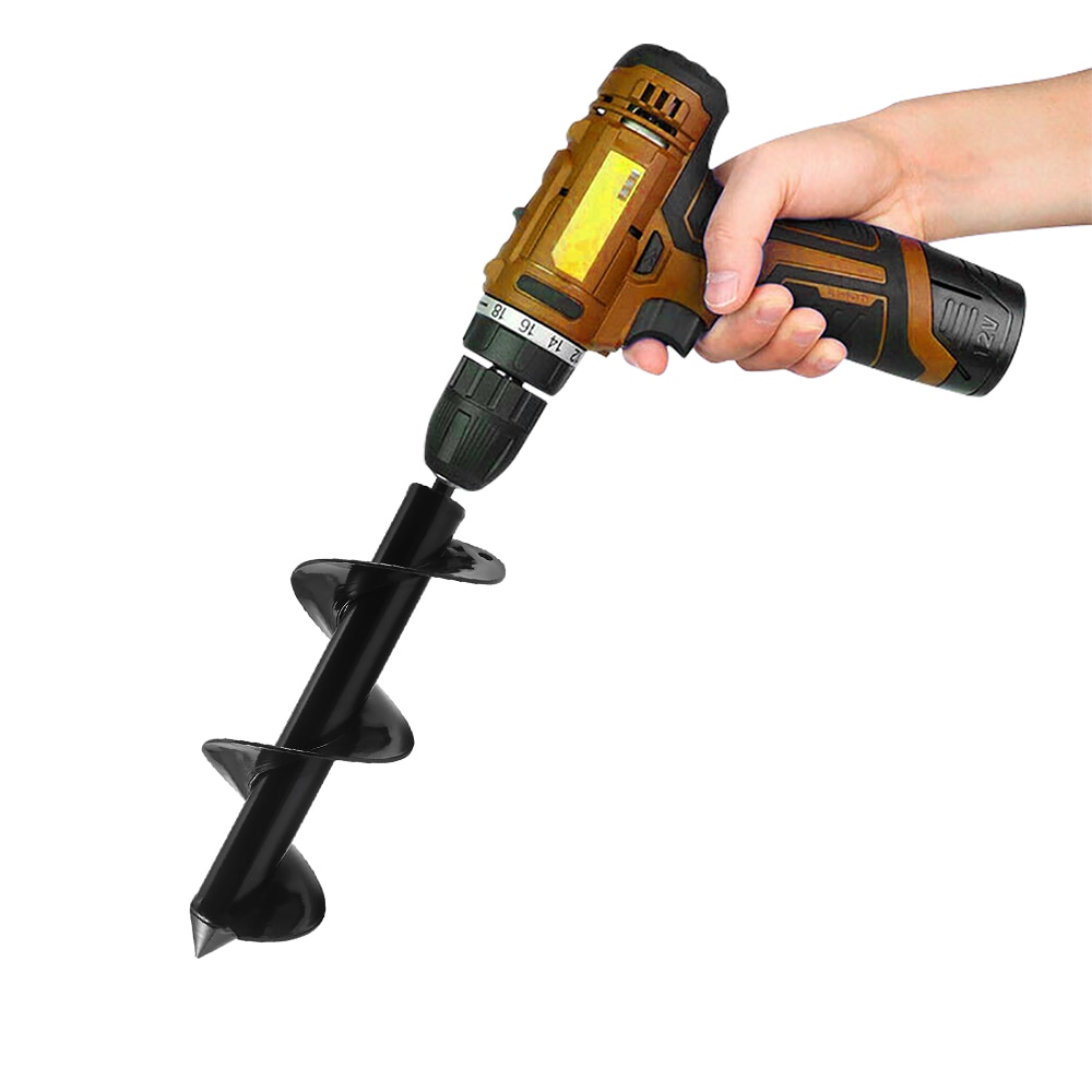 Drillforce-plantation de jardin en spirale pour perceuse de fleurs, tarière à tige hexagonale, pour creuser des trous