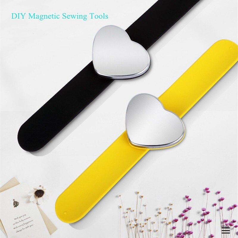 DIY Magnetic Sewing Tools Pins Sewing Accessories Safety Pin Cushion Pin Storage Wrist Band Arm Pin Holder Sewing Accessories