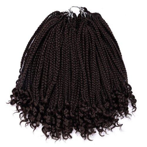 Silike 12&quot; 24 strands Loose End Box Braids High Temperature Fiber Synthetic Crotchet Braid Hair Extensions For Black Women