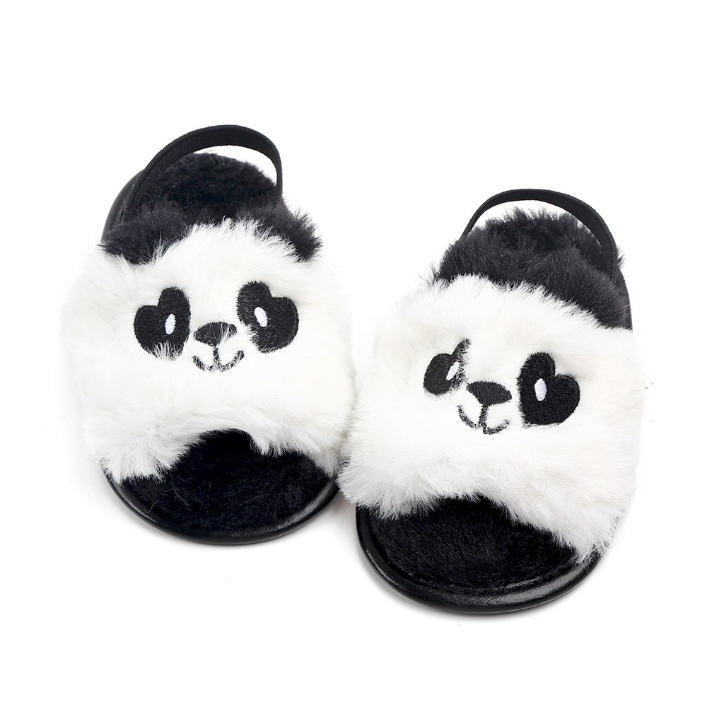 De behårede babysandaler sko blød sål baby pige sko casual baby pige sandaler sko