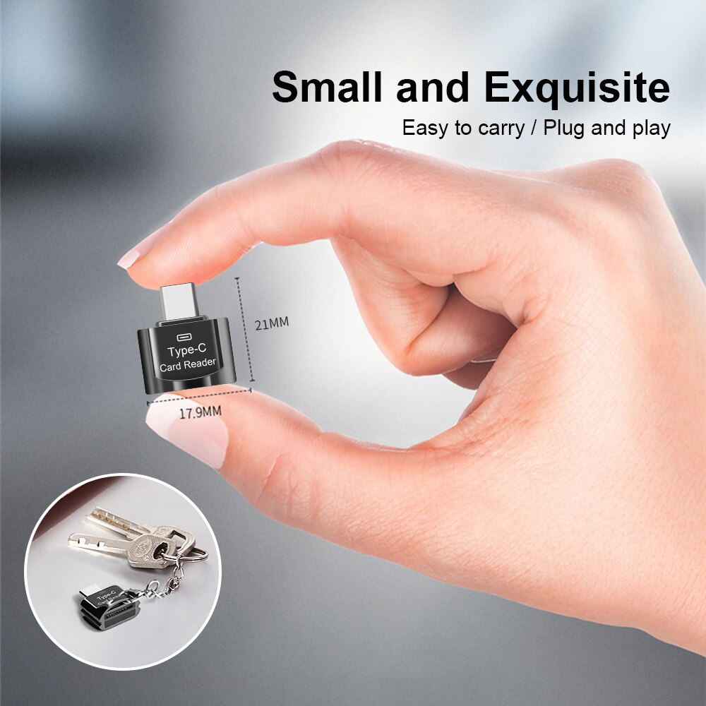 Micro Sd Kaartlezer Metalen Otg Adapter Usb Type C Tf Card Adapter Usb C Type Adapter Microsd Kaartlezer micro Sd Reader