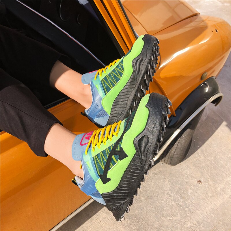 Colorful Men Casual Shoes All Seasons Breathable Sneakers Men Mixed Colors Walking Dad Shoes For Male