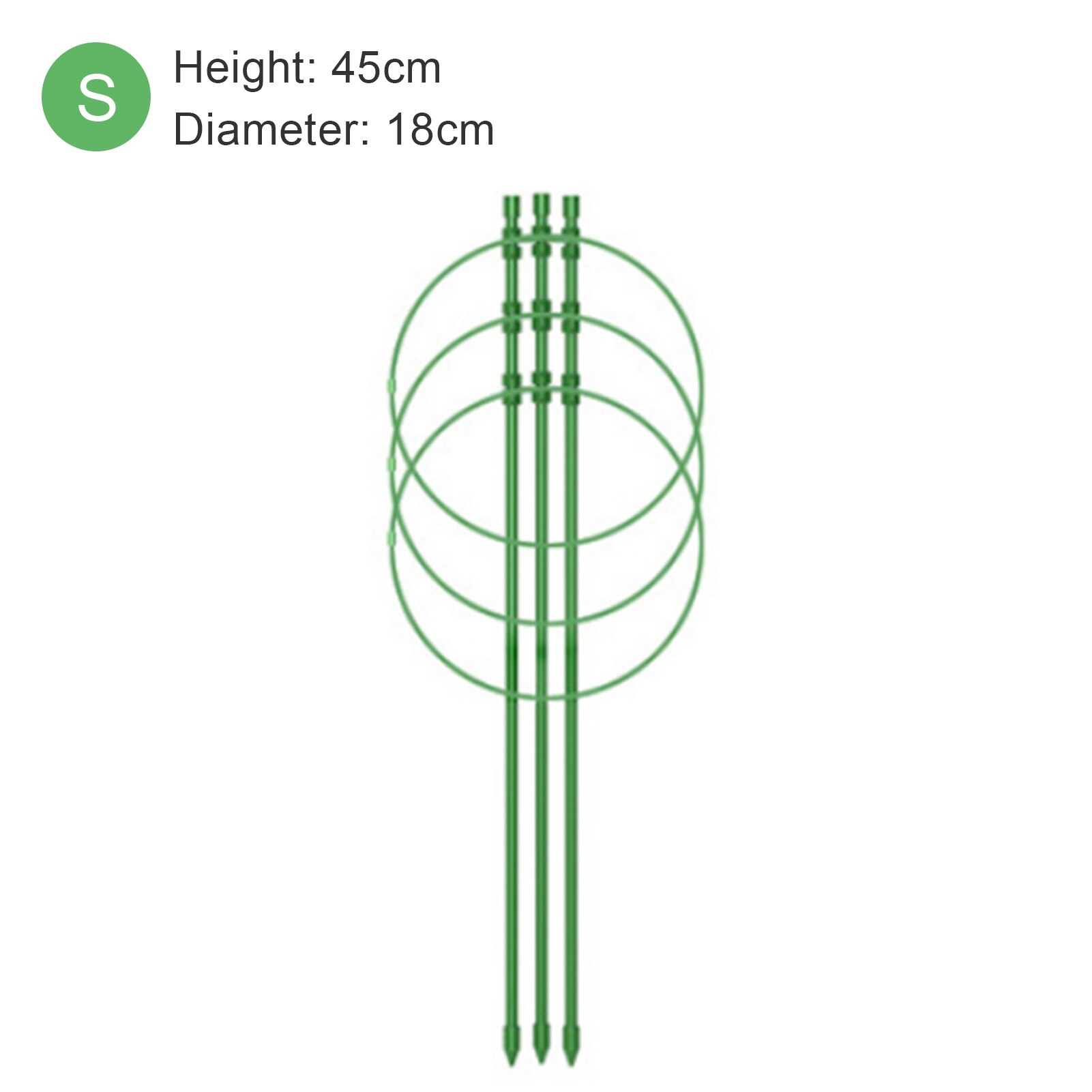 Support de vigne grimpante de jardin, cage de soutien pour plantes en pot, cadre en plastique, fleurs et légumes, Support décoratif en treillis, fournitures de jardin: 5pcs / S