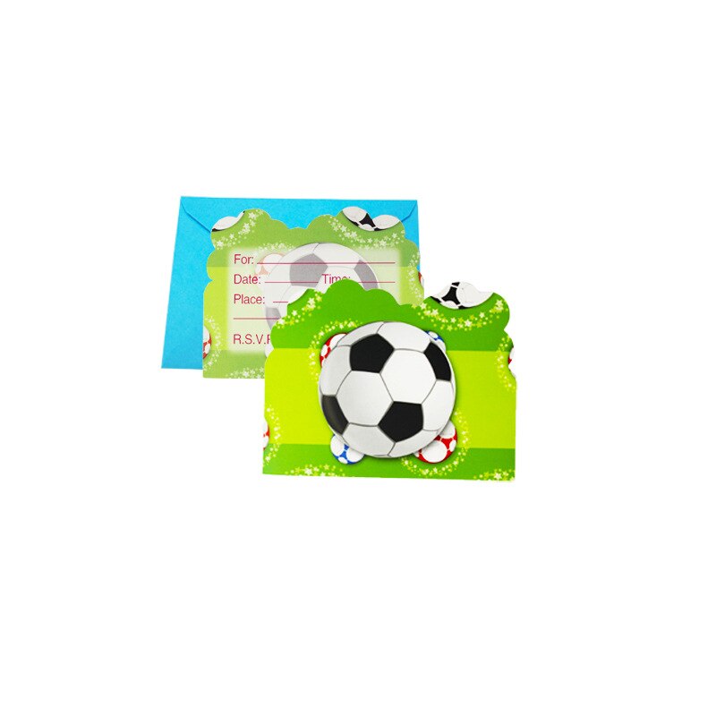 Baby Party Supplies Set For 6 People Football Print Birthday Party Supplies Set Baby Child kids Girls Party Supplies Set