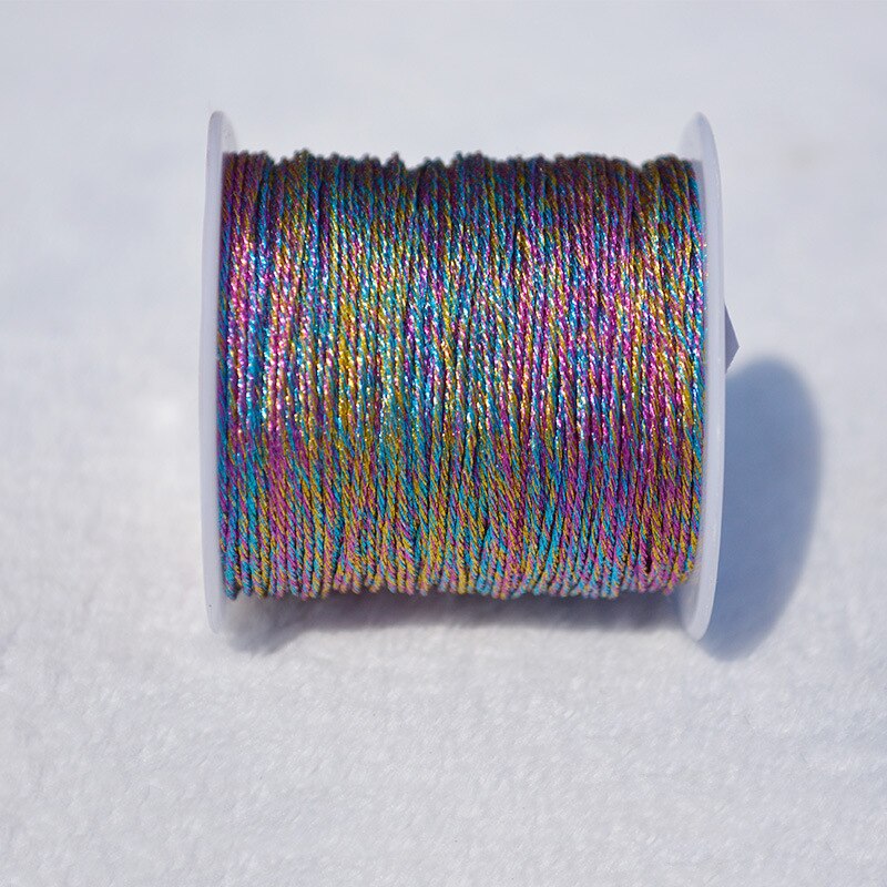 100m/ rullar färgglada rep för halsband armband garn tagg tofs att göra hantverk tråd smycken pyssel tillbehör bröllopsfest