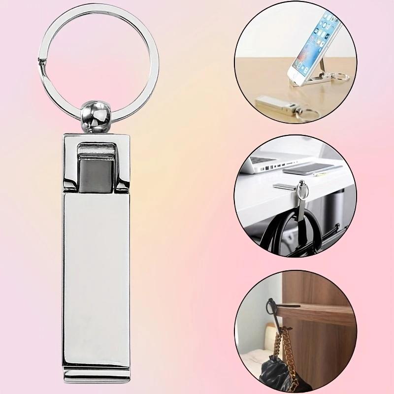 Nuevos colgadores de bolsos multifuncionales, gancho para mesa, bolsa instantánea plegable, gancho para bolso, soporte para colgar mesa con mosquetón