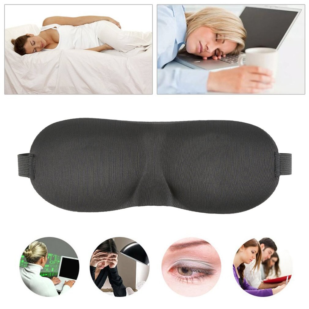 Sponge Slaapmasker Slapen Eye Mask Cover Ooglap Blinddoeken Shield Slaap Bril Trage Rebound Oordopje Voor Vlucht Reizen Kantoor