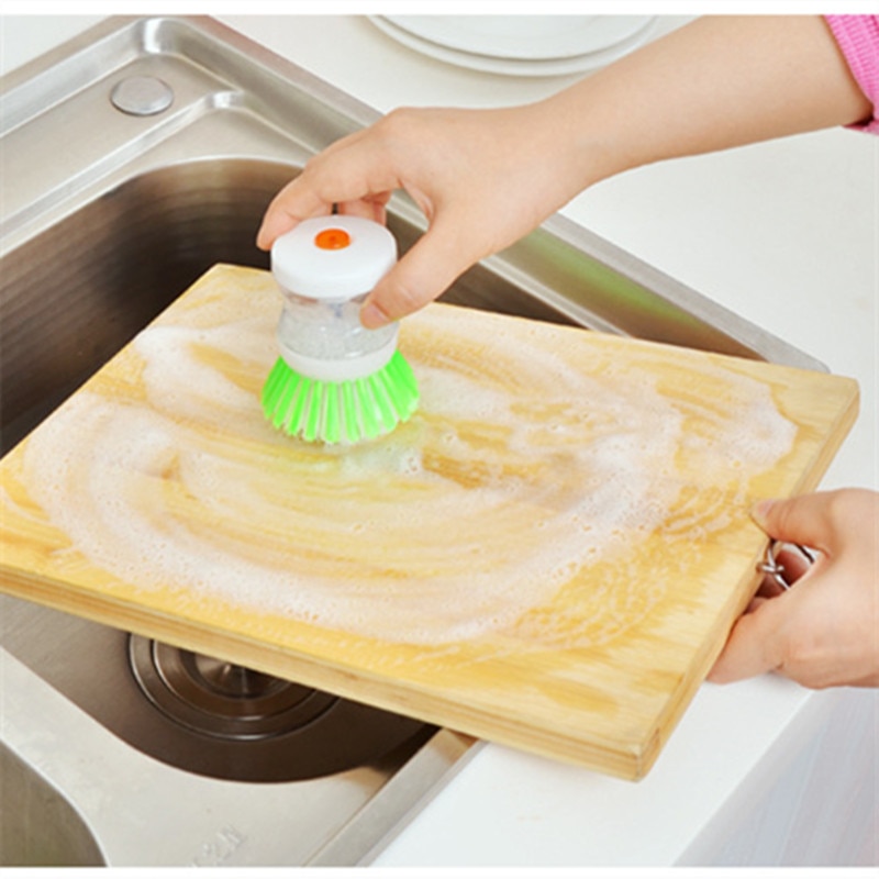 Zal Niet Kwetsen Handen Afwasborstel Keuken Accessoires Zeepdispenser Plastic Pot Schotel Borstel Wassen Keuken Gadgets