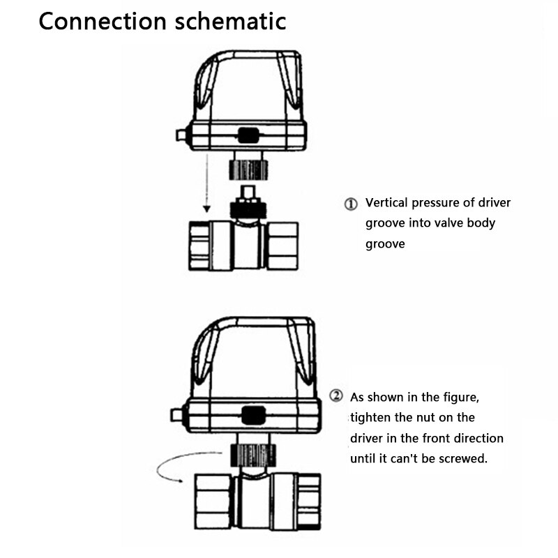 Ac220v elektrisk kuleventil elektrisk kuleventil med elektrisk aktuator kuleventil tre linjer to kontroll  dn32