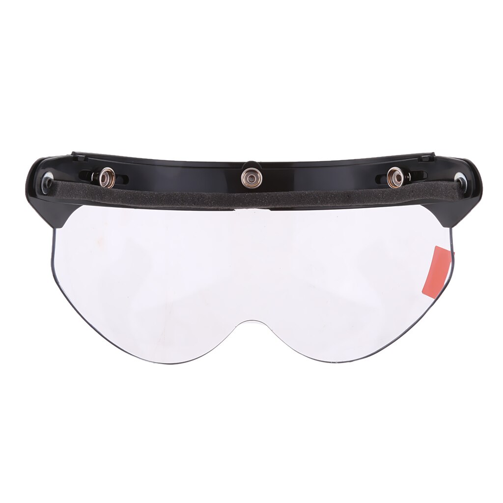 Universele 3 Snap-Knop Visor Voor 3/4 Open Gezicht Motorhelm Wind Shield Flip Up
