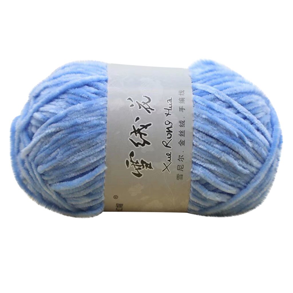 Goud Fluwelen Chenille Medium Dikke Wol Draad Diy Gehaakte Trui Sjaal Lijn Multicolor Draad Handwerk Diy Huishoudelijke Supply