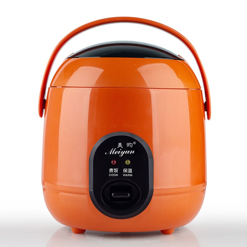 Mini cuiseur à riz et vapeur alimentaire, 220V, Pot de cuisson, chauffage Portable, boîte à Lunch, bouillie pour soupe, cuiseur alimentaire multifonctionnel, 1,2 l: orange / L'UA