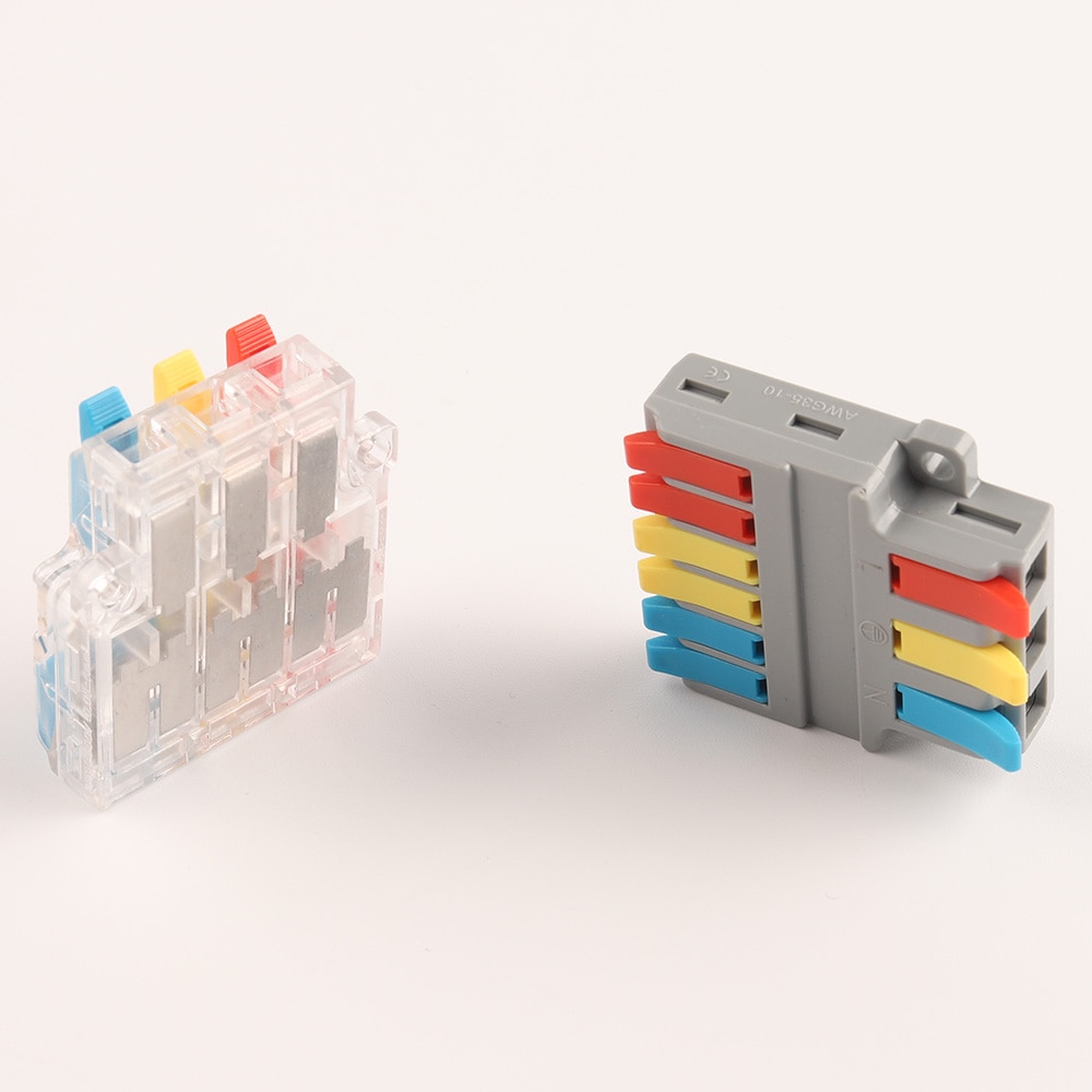 Séparateur électrique rapide-connecteur de fil SPL à insertion universelle bornier de fils de câblage de 0, 5 à 6 mm2/sortie de 0.5 à 4 mm2