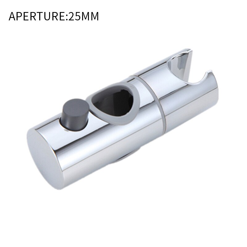 22/24/25mm abs plast brusebad glideskinne bar justerbar klemme holder beslag udskiftning badeværelse tilbehør universal: 25mm