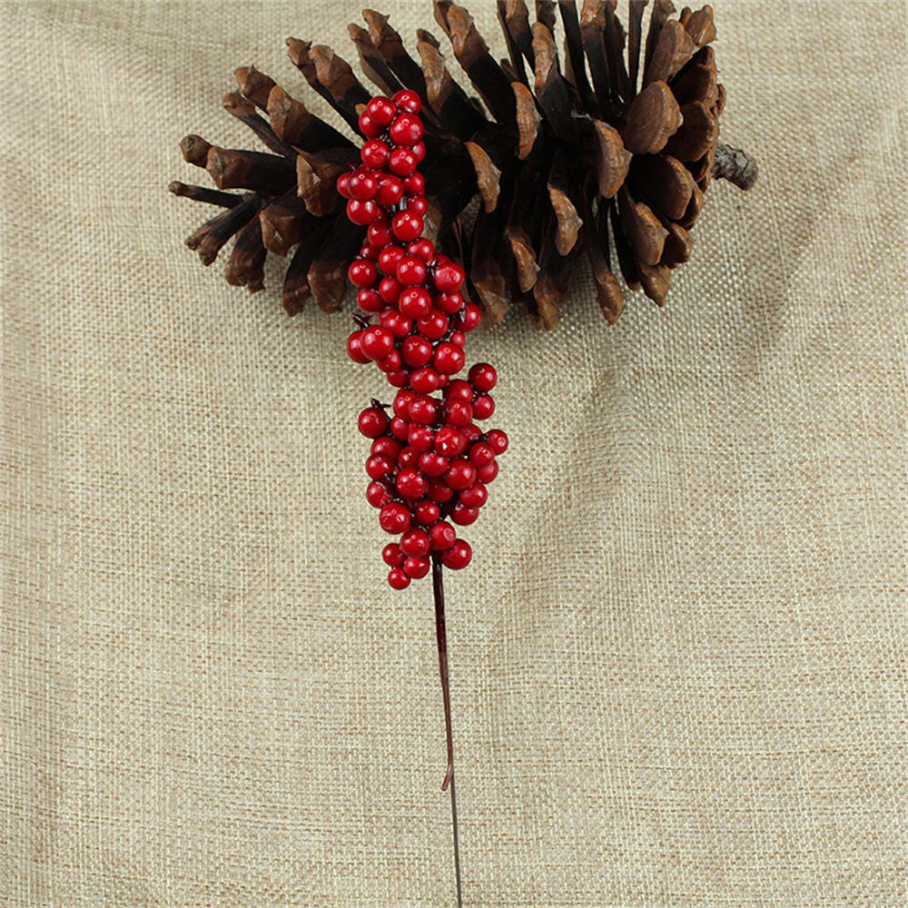 Kerstbessen Kunstmatige Dennenappel Kerstversiering Simulatie Nep Bloem Dennenboom Tak Diy Home Party Bruiloft Decor: Mintgroen