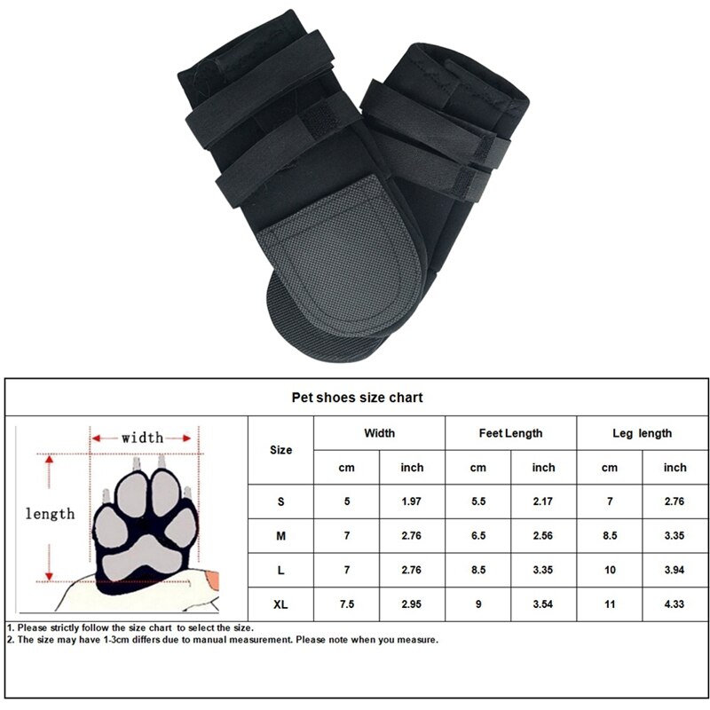 Chaussures d'hiver pour chien antiglisse 2 pièces/lot | Protection chaude et respirante pour animaux de compagnie chiens, facile à porter