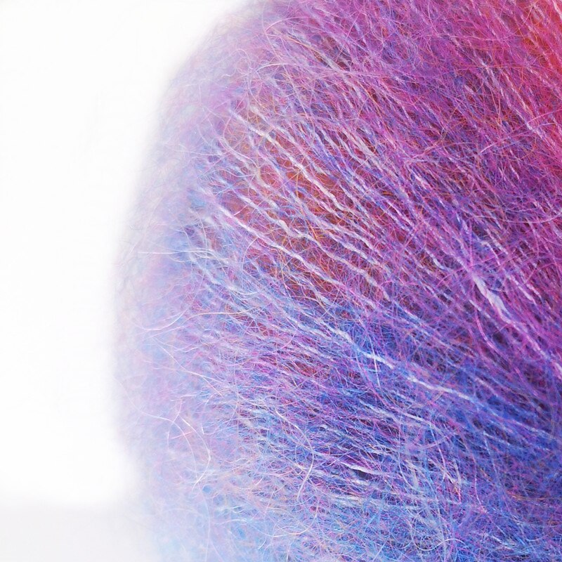 Regenboog Sectie Geverfd Mohair Garen Hand-Gebreide Gradient Diy Super