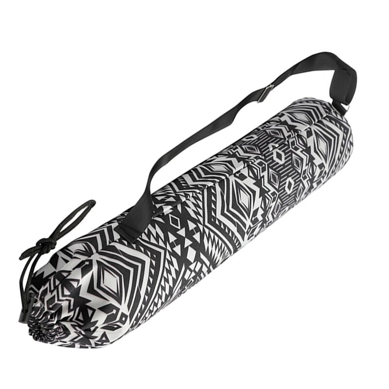 home indoor Yoga Mat Storage Bag Printed Zipper Drawstring Bags Carrier Organization Tool With Straps