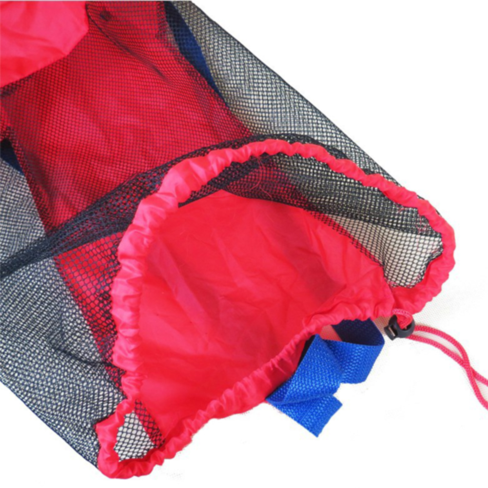 Kleding Handdoeken Mesh Zak Zand Speelgoed Opslag Rugzak Grote Capaciteit Organisator Netto Trekkoord Sport Draagbare Outdoor Water Fun Kids