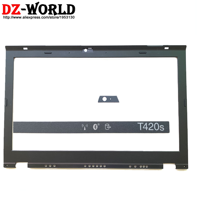 LCD Front Shell Screen Bezel Cover for Lenovo ThinkPad T420S T430S w/ LED Light Indicator model Camera sticker 04W1675: For T420s