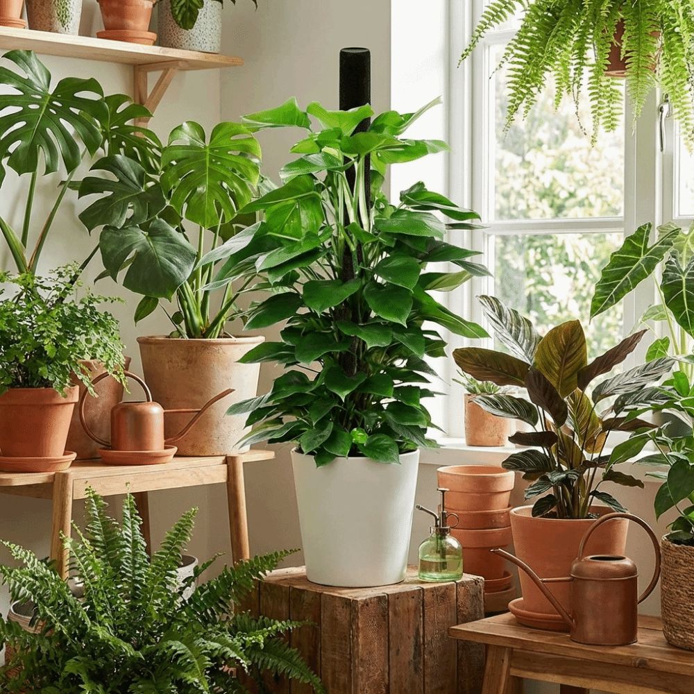 Plastic Climbing Plant Stand Ventilate Insect Proof Potted Plant Holder with Cover Top Seal Climbing Vine Pillar