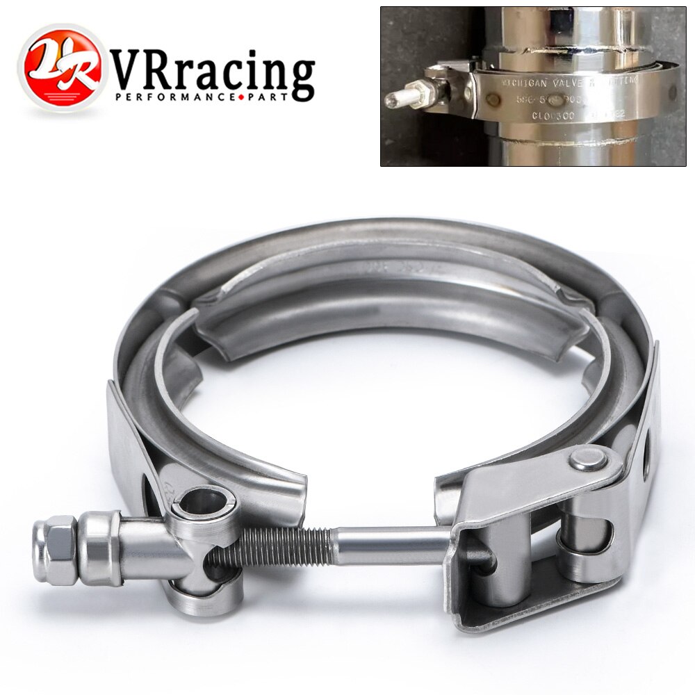 3" Stainless Steel 304 Normal V Band Clamp Turbo Exhaust Clamp Downpipe Intercooler Hose Pipe Clamp Quick Release V Band Clamp