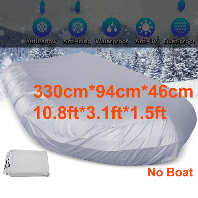 7.5ft ~ 17ft Boot Cover Waterdicht Stofdicht Voor Opblaasbare Boot, Kajak, Zware Boot, Vissen Rubberboot: 10.8ft 330cm