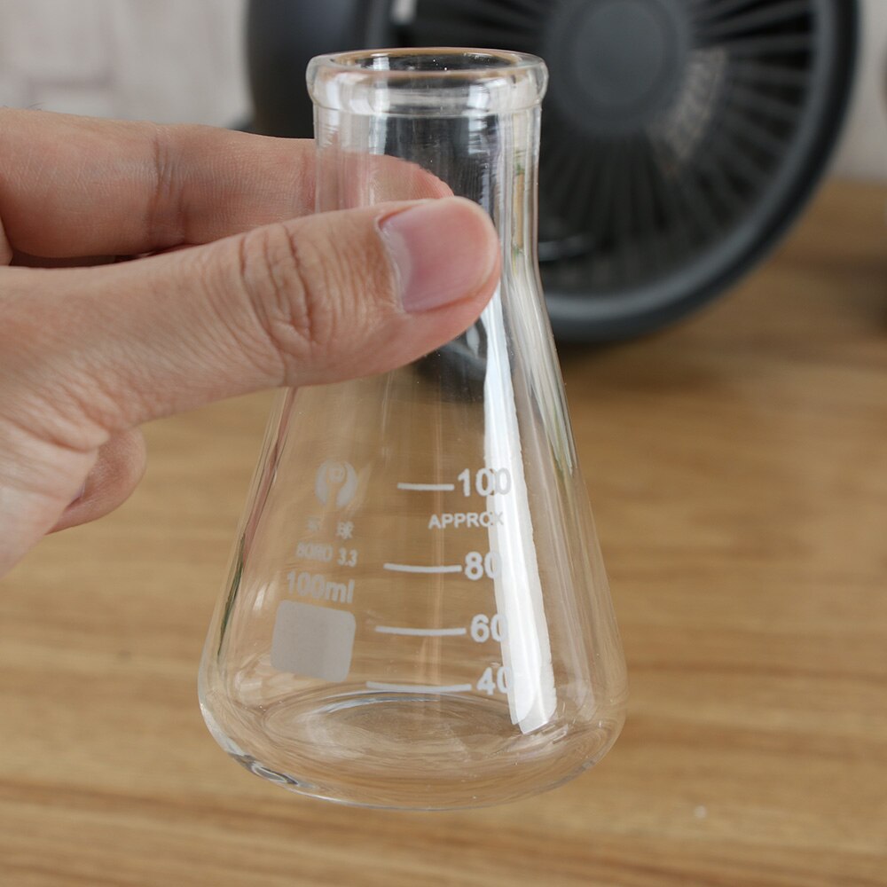 Lab Frasc Frasco de vidrio de borosilicato Erlenmeyer, frasc... – Grandado