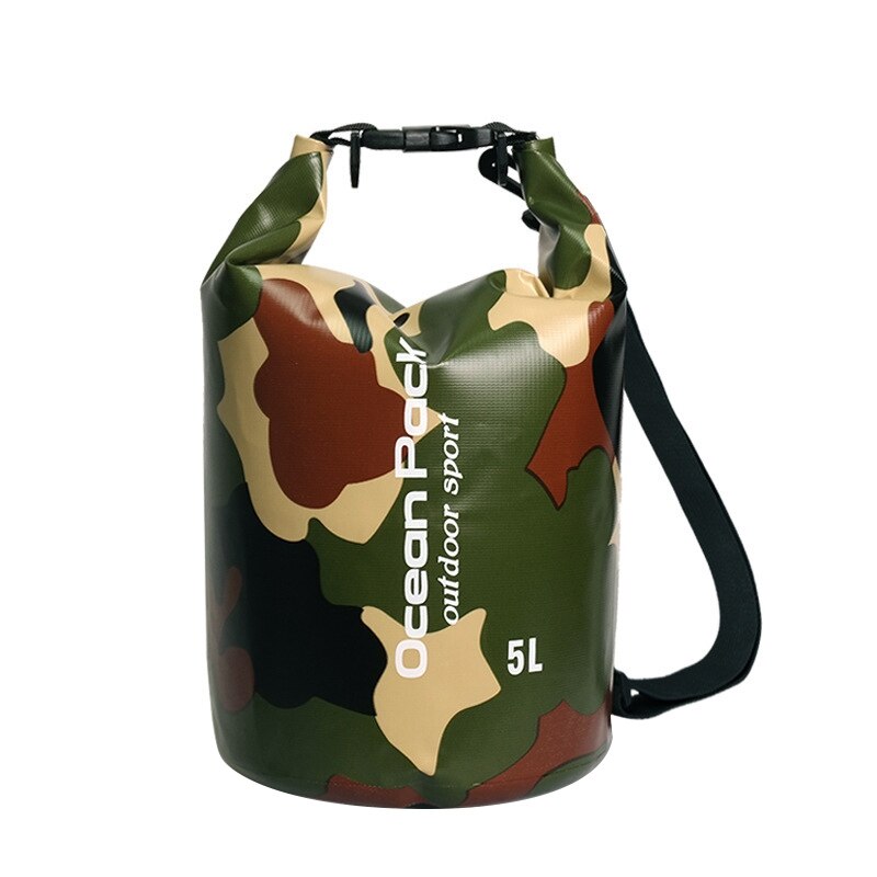 Waterproof PVC Swimming Bag Camouflage Ocean Pack Drift Bag Defence Bucket Package Backpack Bag Beach Diving Bag