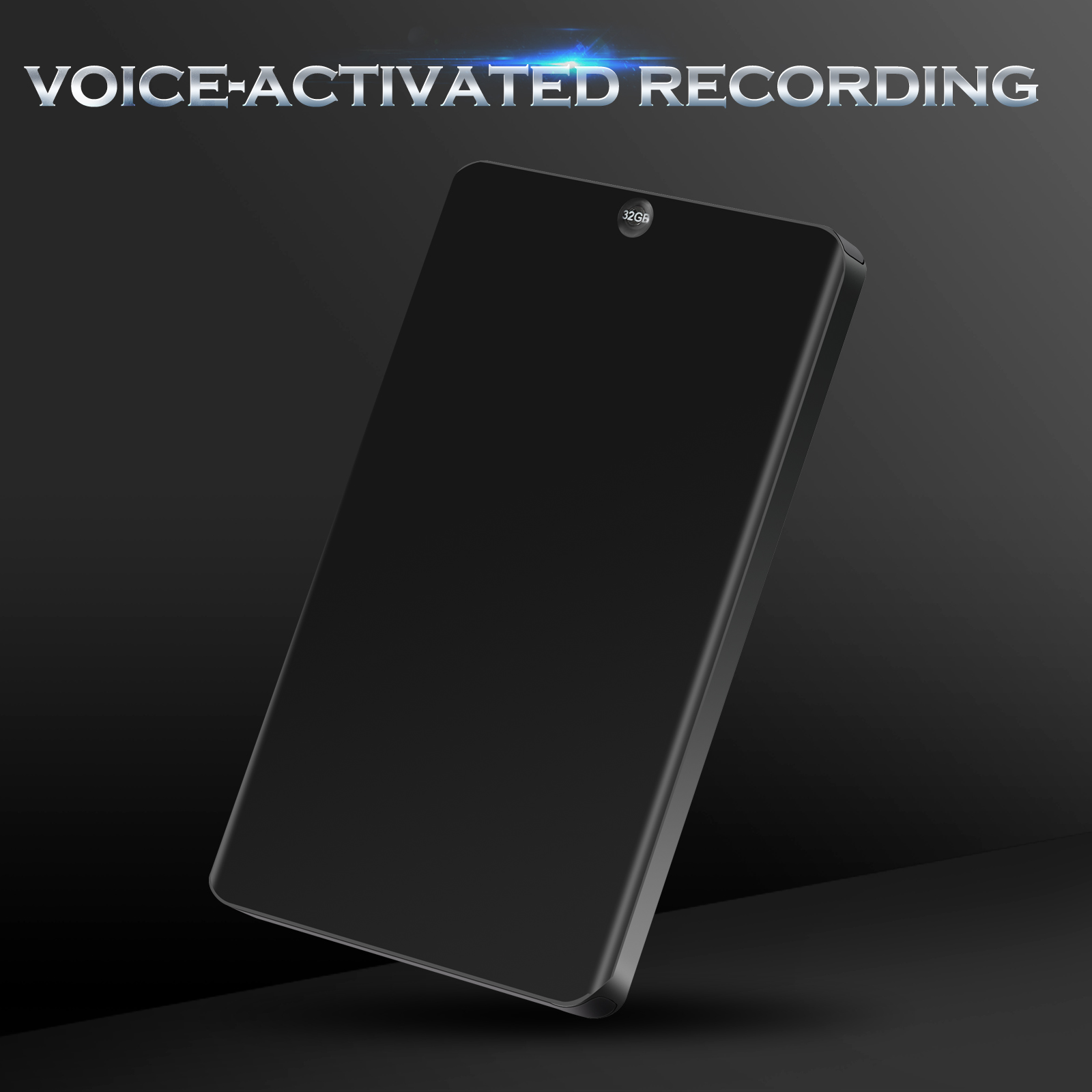 Yaergor V66 Digital Voice Activated Recorder Dictaphone Long Time Battery Audio Recording MP3 Player Noise Reduction WAV Record